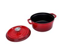 Tnfeeon Four Hollandais Allant au Four, Hollandais pour la Cuisson du Pain, Double Poignées, capacité de 7 L, Cuisinière en Fonte émaillée, Chefs à Domicile