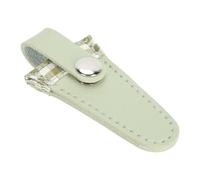 Tnfeeon Gaine de Ciseaux de Broderie, Housse de Protection en Cuir PU, Petit Support de Ciseaux en Crochet pour la Couture, Outils de Voyage de Quilting (Vert Wasabi)