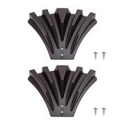 Tnfeeon Goutter des vers Diverter, 2pcs Dispersal Extension de Dispersion Disperser de Pluie en Plein Air Protégez Votre Fondation (Brown)