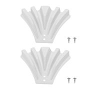 Tnfeeon Goutter des vers Diverter, 2pcs Dispersal Extension de Dispersion Disperser de Pluie en Plein Air Protégez Votre Fondation (White)