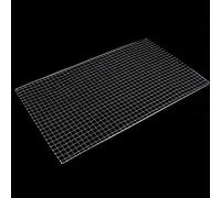 Tnfeeon Grille de Gril en Acier Inoxydable pour la Cuisson du Poisson et des Légumes, Outil d'extérieur Pliable de 19,7x11,8 Pouces, adapté aux Grils à Charbon de Bois, Conception Portable Légère