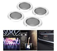 Tnfeeon Grille de Haut-Parleur 4 Pièces Couverture de Haut-Parleur Audio en de Fer perforé Dur 66 Mm avec Une Bonne Transmission du Son Résistance à l'humidité Anti-Impact pour -parleurs de Voiture