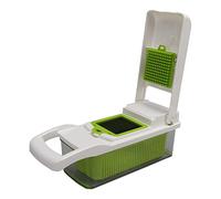 Tnfeeon Hachoir à Pommes de Terre, Râpe à Légumes en Coque ABS avec Lames en Acier Inoxydable et Poignée Antidérapante pour une Facile des Légumes dans la Cuisine (WHITE)