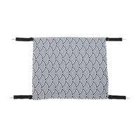 Tnfeeon Hamac Cage pour Chat Lit Suspendu Réversible et Réglable en Lin Doux Imitation Polaire pour Chats Chatons Petits Animaux de Compagnie (M(48x3 7cm/18,9x14,6 Pouces))