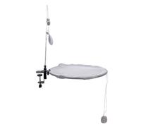 Tnfeeon Hamac de Bureau pour Chat, Lit Réglable en Tissu Respirant pour Perchoir de Chaton, Gain D'espace pour la Maison et Le Bureau, Repos Félin Confortable