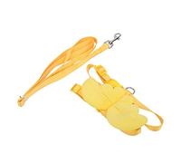 Tnfeeon Harnais de Canard Réglable pour Poulet, Gilet de Marche en Nylon Respirant pour Animaux de Compagnie pour Entraînement de Poule de Canard, Jaune XS (S)