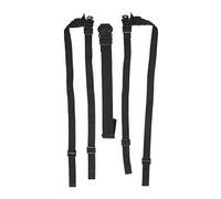 Tnfeeon Harnais de Sécurit Poussette de Bébé de Cinq Point Harnais Ceinture Haute Chaise Ceintures de Sécurité Bandoulière Réglable pour Enfant(Noir)