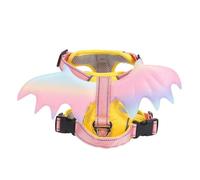 Tnfeeon Harnais Wings pour Animaux de Compagnie, Anti-Fuite, Doux et Réglable, pour Chaton, Chiot, Chat, Chien, avec Joli Gilet à Ailes 3D, pour Voyage en Plein Air, Marche