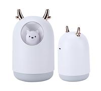 Tnfeeon Humidificateur Mignon Humidificateur à Brume Fraîche Bureau Chambre Purificateur d'air USB Connecté Kawaii Humidificateur d'air(Blanche)