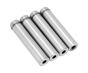 Tnfeeon Installation Simple 4 Morceaux de Verre à Pied pour Tenir le Mur pour la publicité (12 * 60 mm)