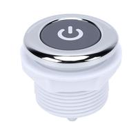 Tnfeeon Interrupteur à Bouton d'air en PVC, Interrupteur Pneumatique pour Bain et Spa, Tube d'air Inférieur de 42mm, 1,65 Pouces pour Baignoire,