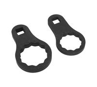 Tnfeeon Jeu de Clés à Rotule en Acier, clé à Rotule en Acier 32 Mm 38 Mm Double Anneau Hexagonal pour Le Retrait de l'écrou Supérieur et Inférieur pour GLC GLE Double Triangulation