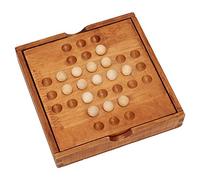 Tnfeeon Jeu d'échecs en Bois Jeu Stratégique Chinois Traditionnel Conception Pliante 18 X 20 Pouces pour Les Réunions de Famille Améliore Les Compétences de Pensée Critique Compagnon de Voyage