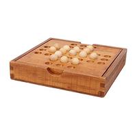 Tnfeeon Jeu d'échecs en Bois, Planche Pliante Magnétique avec Boîte de Rangement de 33 Perles pour Les âges, Loisirs en Famille, Améliore Les Compétences de Raisonnement Logique et de créativité en