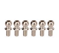 Tnfeeon Joint à Rotule de Voiture Modèle RC, Rotule de Direction RC en Fer, 10 Pièces, Adaptateur de d'extrémité de Tige de Liaison de 11 Mm, Boule de 5,5 Mm, Filetage de pour Les Utilisateurs de