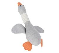 Tnfeeon Jouet à Mâcher en Peluche pour Chiens et Chiots, Favorise la santé Dentaire, Design Interactif et Couinant, Matériau en Coton Sûr, Taille Parfaite pour Les Chiens de Petite et Moyenne (Beige)