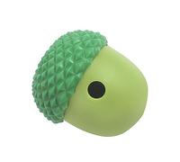 Tnfeeon Jouet d'alimentation pour Chiens, Puzzle Interactif en Silicone, Boule de Distribution de Nourriture pour Chiens, pour Petits Animaux et Chiots (Vert Paon avec Vert foncé)