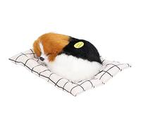 Tnfeeon Jouet de Chien Endormi, Poupée de Chien en Peluche avec Coussin, Cadeau de Simulation Mignon pour Enfants et Décoration de la Maison (Migru)