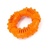 Tnfeeon Jouet Interactif à Mâcher pour Chien, Anneau en Caoutchouc Souple avec Bosses de Dentition, Conception Durable pour Chiens de Taille Moyenne à Grande, pour Mâcher et Jouer à la Maison ou