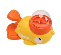 Tnfeeon Jouet Interactif de Distributeur de Friandises pour Chien en Forme de Canard avec Matériau ABS de qualité Alimentaire et Ouvertures Réglables pour L'enrichissement de (Petit Canard Jaune)