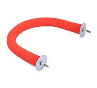 Tnfeeon Jouet Naturel de Support de Perchoir d'oiseau, Coupe de Clous de Bec de Surface Rugueuse, Fixation à Vis Sécurisée, Nettoyage Détachable Facile pour l'exercice de Perroquet dans Une Cage