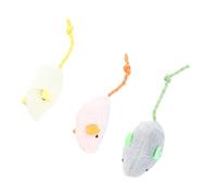 Tnfeeon Jouet pour Chat, Souris en Peluche pour Chats et Chatons d'intérieur Actifs, Doux et Sûr, Léger 4,5x1,2 Pouces