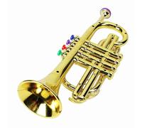 Tnfeeon Jouet Trompette Musicale, Touches Colorées Améliorent Les Compétences de Coordination avec Une Formation Sonore Vibrante pour Les Jeunes Musiciens, Quatre Boutons aux Couleurs Vives