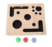 Tnfeeon Jouets pour Chats, 11,61 X 9,84 X 2,4 Pouces, Boîte de Puzzle Interactive en Bois Massif, Jouet pour Stimuler L'instinct énergétique du Chat pour Jouer à la Chasse aux Rayures