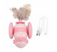 Tnfeeon Jouets pour Souris et Animaux Jeu Automatique électrique de Voiture avec Fonction de Jeu Automatique pour l'exercice Intérieur et Extérieur des Animaux Domestiques Rechargeable par USB en