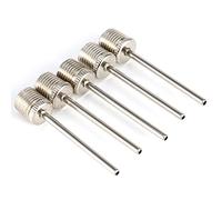 Tnfeeon Kit d'adaptateur de Pompe, Ensemble de Gonfleur Léger pour Pneus de Vélo, Ballons, Matelas Pneumatiques, Comprend 7 Pièces avec 5 Aiguilles, Buse, Tuyau Flexible, Compatible avec Valve