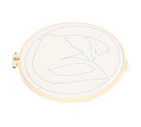 Tnfeeon Kit d'aiguilles à Poinçonner, Démarreur de Broderie adapté aux Débutants avec Tissu imprimé et Cerceau en Bambou de 6 Pouces pour des Projets de Décoration d'intérieur Relaxants pour Adultes