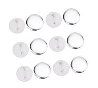 Tnfeeon Kit de 100 Badges Ronds en Métal 37mm, Pièces de Fabrication de Boutons avec Broches, Fournitures pour Création de Badges Personnalisés, Machine Compatible, Fer