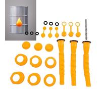 Tnfeeon Kit de 3 Becs de Remplacement pour Bidon de Gaz, Buse de Gaz Améliorée sans Déversement avec Buses Flexibles, Convient à la Plupart des Bidons de Réservoir Gal