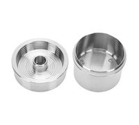 Tnfeeon Kit de Dosettes de café, Filtres Réutilisables, Accessoires de café Rechargeables avec Brosse à Cuillère pour Machines, Restaurants, Bureaux, Restaurants, Kit de Dosettes de 3,8 X 3,6