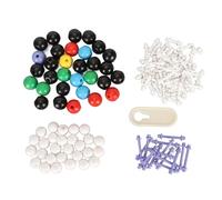 Tnfeeon Kit de Modélisation de la Structure Moléculaire 136pcs Facile à Connecter et à Déconnecter les Balles D'atomes pour les étudiants