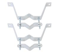 Tnfeeon Kit de Montage Mural pour Mât d'antenne Robuste, Support de Poteau d'antenne Réglable en Acier galvanisé pour Mât de 1,5 Pouces de Diamètre Extérieur, Entretoise de 4 Pouces pour