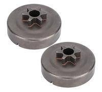 Tnfeeon Kit de Pignon de Tambour d'embrayage de Tronçonneuse, Matériau en Alliage de Zinc avec Rondelle E Clamp/Holder pour 017 018 021 023 025 MS170 MS180 MS210 MS230 MS250