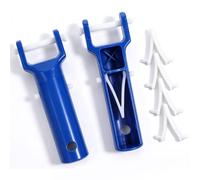 Tnfeeon Kit de Remplacement de Poignée 5,51 X 1,77 Pouces Adaptateur de Poteau de Piscine avec Clip et Broche 4 V Convient aux Têtes de Brosse d'aspirateur de Piscine et de 2 Pièces de Remplacement