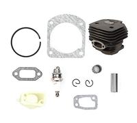 Tnfeeon Kit de Remplacement pour Accessoire de Tronçonneuse de Jardin en Alliage de Zinc 266 266SE 162 9 Pièces Kit de Piston de Cylindre de Piston de Cylindre de Tronçonneuse Résistant à l'usure