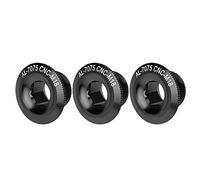 Tnfeeon Kit D'écrou à Vis à Axe de 18 Mm Robuste pour Couvercle de Manivelle de Cyclis (18 mm Noir 3 Vendus)