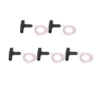 Tnfeeon Kit, Matériau ABS Durable Résistant à l'usure, avec Corde de Traction de 95 Cm, pour Tronçonneuses MS380 MS381 5 Pièces Cordon de Corde de Tronçonneuse Kit de Cordon de Tronçonneuse