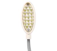 Tnfeeon Lampe de Machine à Coudre à 20 LED avec Base Magnétique, Col de Cygne Flexible, éclairage Lumineux pour les Artisans à Domicile, Cou Réglable de 7,8 Pouces, Cordon d'alimentation de 4,9