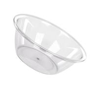 Tnfeeon Lavabo Rond Transparent, Baignoire de Grande capacité de 14 Pouces de Diamètre pour le Visage, les Légumes, la Lessive, la Cuisine à Domicile, le Camping, la Construction épaisse et Robuste,