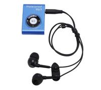 Tnfeeon Lecteur MP3 de Natation 8 Go IPX8 Lecteur de Musique sous-Marine Plongée Surf Course à Pied avec Casque Isolant du Bruit pour Les Nageurs Athlètes Sports Nautiques (Blue)