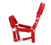 Tnfeeon Licol en Cuir pour Cheval, Licol rembourré en Polaire épaisse de 2,5 Cm avec Boucles Métalliques pour Chevaux de Petite à Moyenne Taille, Sangle en Nylon PP pour Un Bain et Une