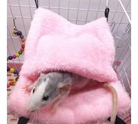 Tnfeeon Lit de Couchage Hamac pour Hamster, Matériau en Peluche, Nid Chaud pour Hamster, Gerbille, Souris, adapté aux Petits Animaux 7,9 X 5,9 Pouces (Grande Taille)