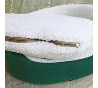 Tnfeeon Lit de Maison pour Chat en Forme d'arbre de Noël, Tente Confortable en Peluche pour Chats et Petits Chiens d'intérieur, Coussin Lavable, 13,77 Po X 17,71 Po (Green #23)