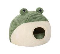 Tnfeeon Lit Grotte pour Chat, Lit pour Chat en Peluche Douce avec Oreiller Lavable Amovible pour Intérieur, Fond Antidérapant Imperméable, Tapis de Couchage Confortable pour (M (Grande Taille))