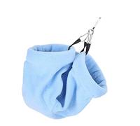 Tnfeeon Lit Suspendu pour Hamster, Hamac en Flanelle Douce, pour Les Petits Animaux comme Les Hamsters et Les écureuils, Tunnel Chaud Facile à Installer pour Un Sommeil Confortable (Blue)
