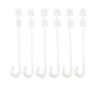 Tnfeeon Lot de 100 Crochets de Vigne de Tomate, Clips de Support pour Plantes, Clips de Jardin en Plastique pour Les Producteurs Amateurs, Le Support de Vigne à Clipser Aide à Prévenir la Casse des